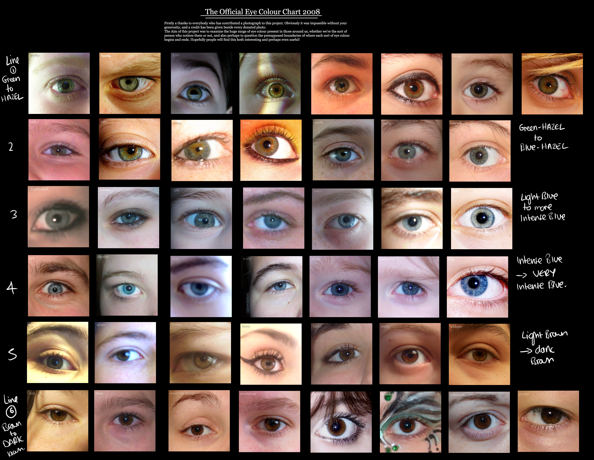 Human Eye coloUr chart by Delpigeon – The Eye Si(gh)t